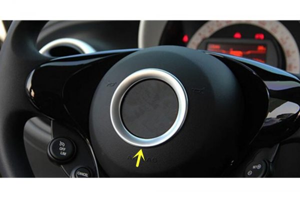 smart fortwo forfour chrom lenkrad kreis blende einsatz