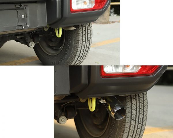 suzuki jimny 4 auspuff blende endrohr schalldaempfer abdeckung