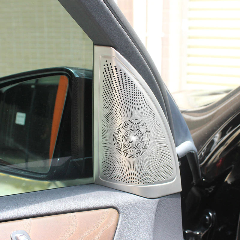 mercedes gle c292 w166 gls x166 edelstahl tuer lautsprecher a saeule dreieck abdeckung