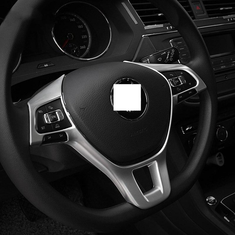 vw tiguan mqb chrom lenkradbezug lenkradhuelle abdeckung rahmen