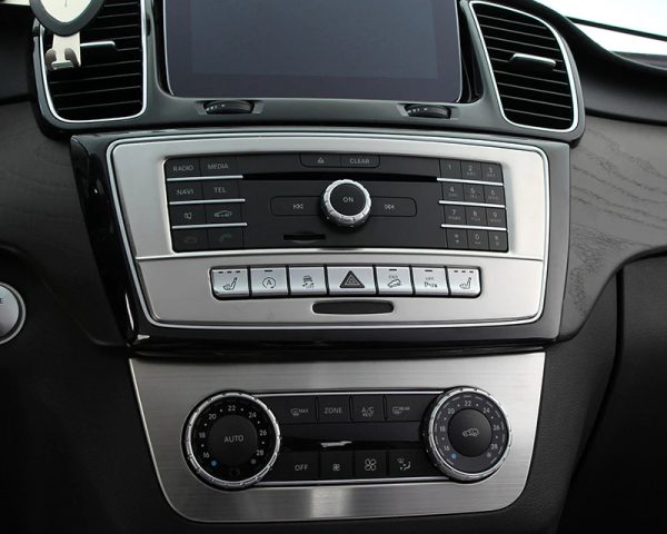 mercedes gle c292 w166 gls x166 carbon edelstahl mittelkonsole ac steuerung radio abdeckung