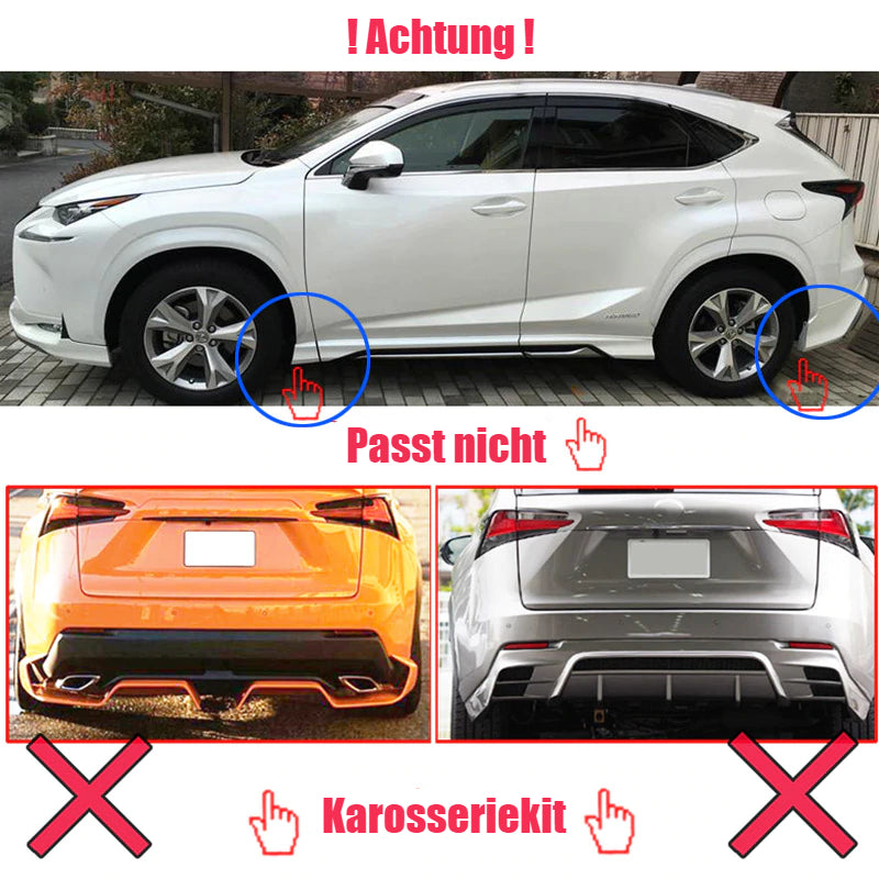 lexus nx schmutzfaenger spritzschutz schmutzlappen vorne hinten