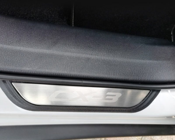 mazda cx3 edelstahl tuerschweller tuer leiste fussschutz einstiegsleisten abdeckung