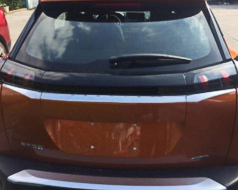 peugeot 2008 e 2008 edelstahl kofferraum gepaeckraum abdeckung hinten leiste