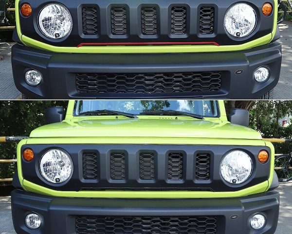 suzuki jimny 4 kuehlergrill vorne leiste stossleiste abdeckung
