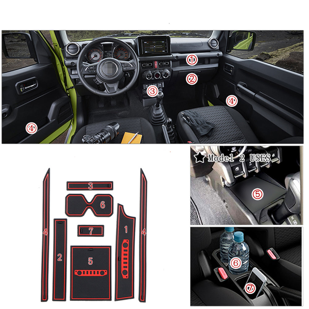 suzuki jimny 4 antirutschmatte gummimatten rutschfeste matten