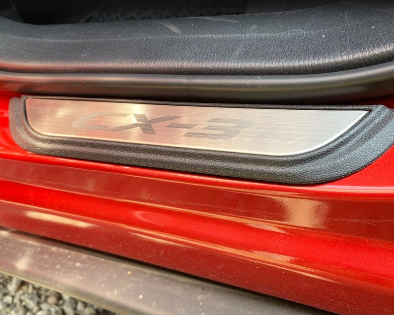 mazda cx3 edelstahl tuerschweller tuer leiste fussschutz einstiegsleisten abdeckung