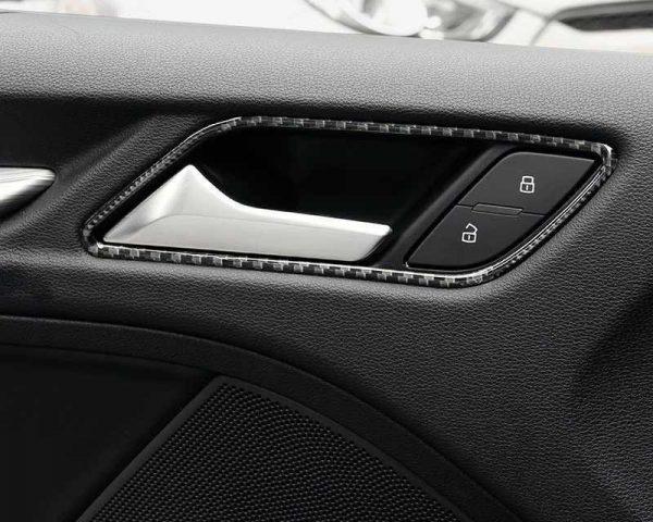 audi a3 8v carbon tuergriff schalen tuer abdeckung rahmen blende