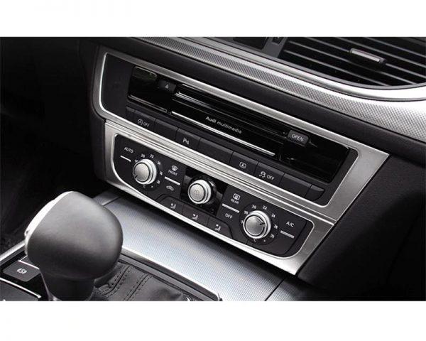 audi a6 c7 a7 4g8 edelstahl mittelkonsole armaturenbrett radio ac steuerung abdeckung
