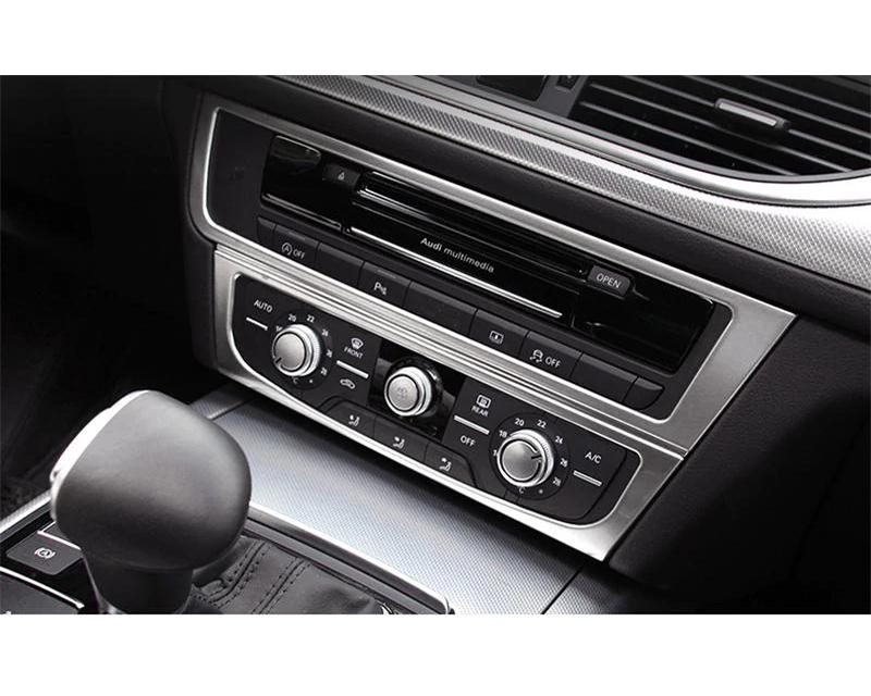 audi a6 c7 a7 4g8 edelstahl mittelkonsole armaturenbrett radio ac steuerung abdeckung
