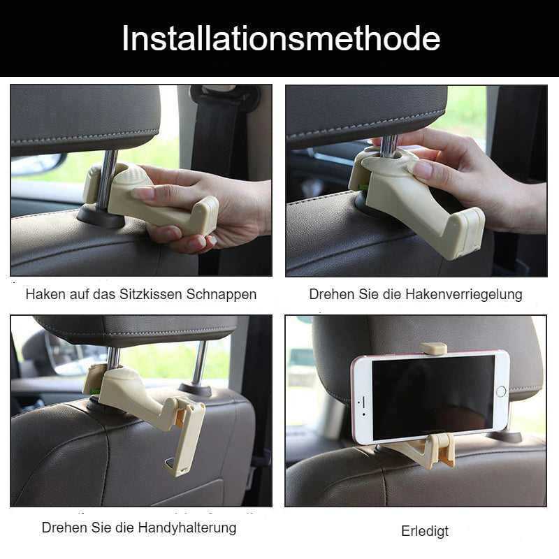 autositz kopfstuetze haken handyhalter tasche aufhaenger multifunktionsclip