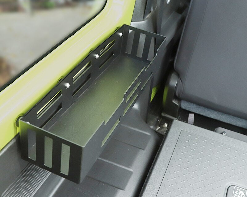 suzuki jimny 4 kofferraum seite fenster lagerung ablagekasten