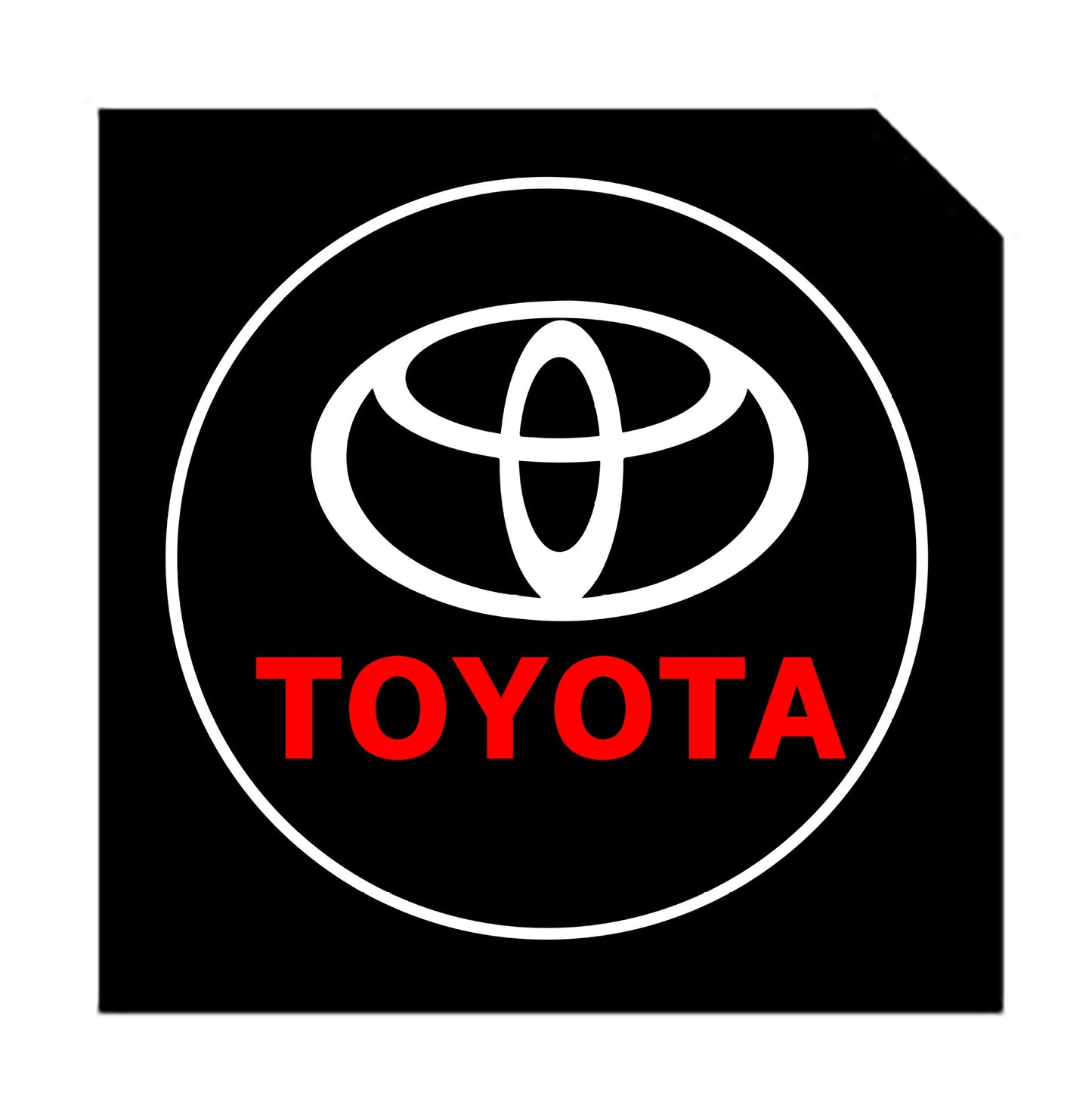2Pc for Toyota Car Door LED Logo Decorative Lamps Laser Shadow Projector Ghost Courtesy Welcome Light