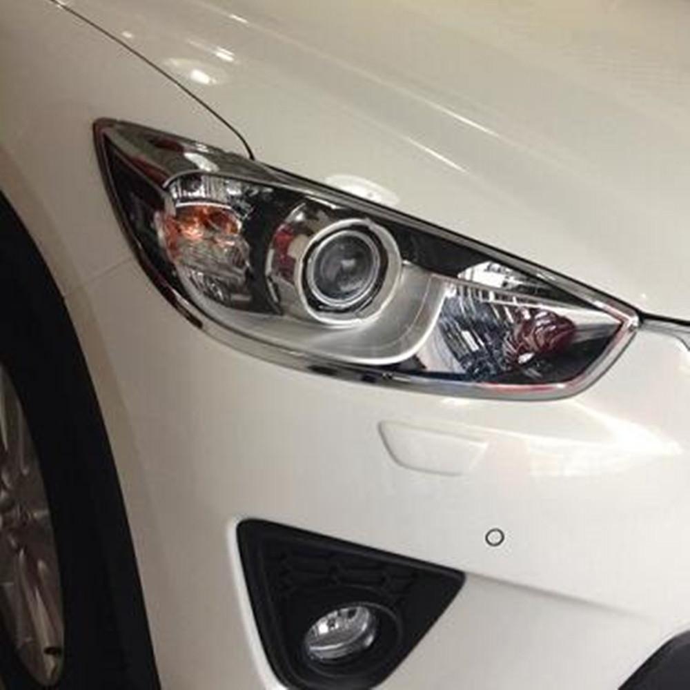 mazda cx5 ke chrom scheinwerfer leuchte licht vorne abdeckung