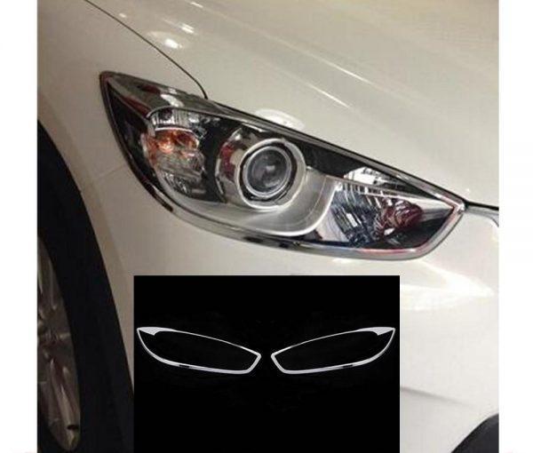 mazda cx5 ke chrom scheinwerfer leuchte licht vorne abdeckung