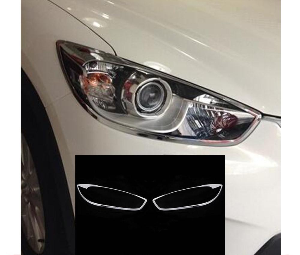 mazda cx5 ke chrom scheinwerfer leuchte licht vorne abdeckung
