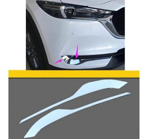 mazda cx5 kf chrom nebelscheinwerfer licht abdeckung augenbraue vorne