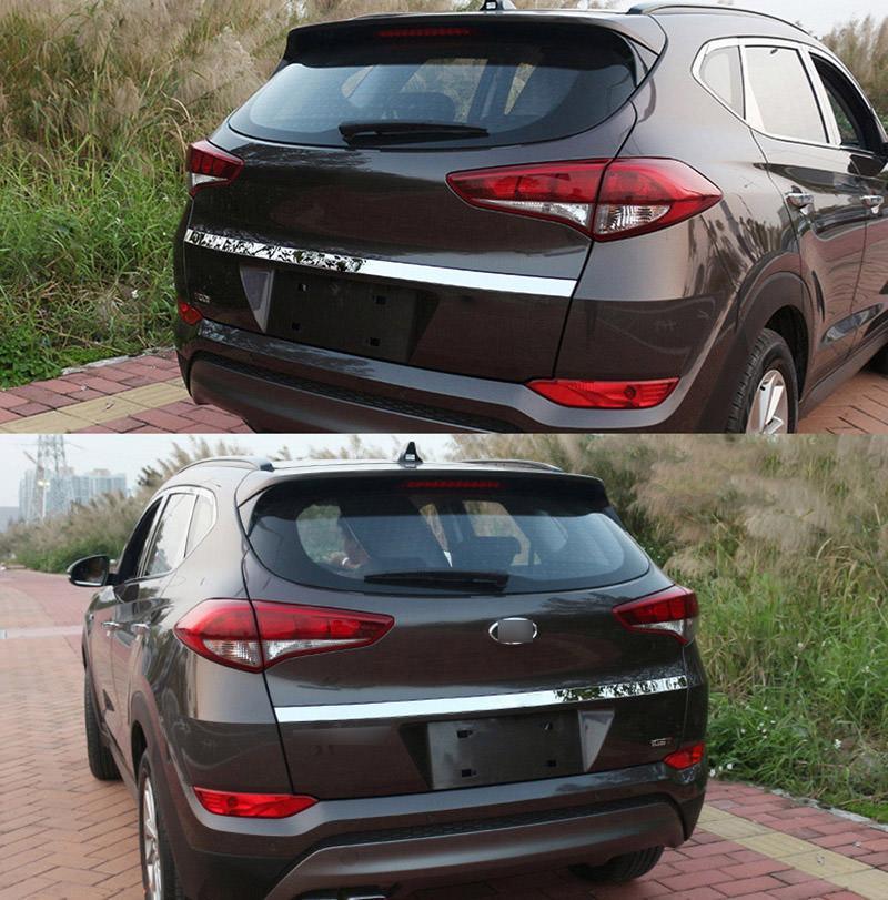 hyundai tucson 3 tl chrom kofferraum gepackraum abdeckung hinten leiste