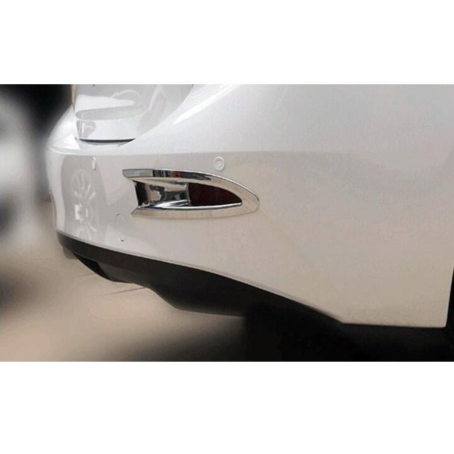 mazda 3 bm chrom nebelscheinwerfer licht abdeckung rahmen hinten
