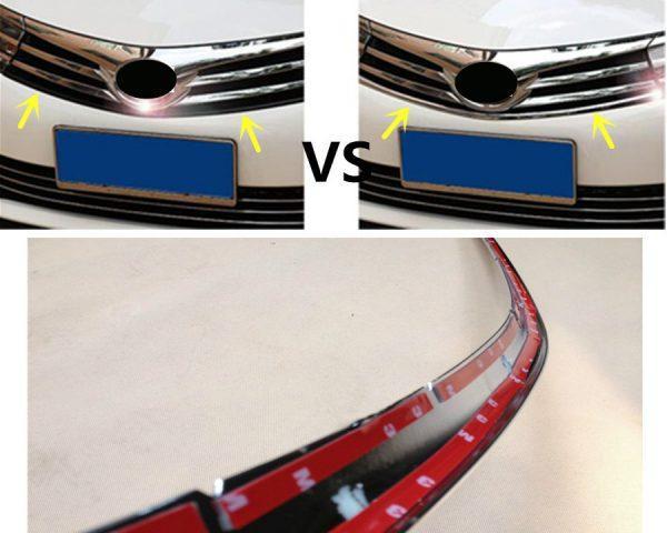 toyota corolla e170 chrom stossleiste kuhlergrill vorne leiste abdeckung