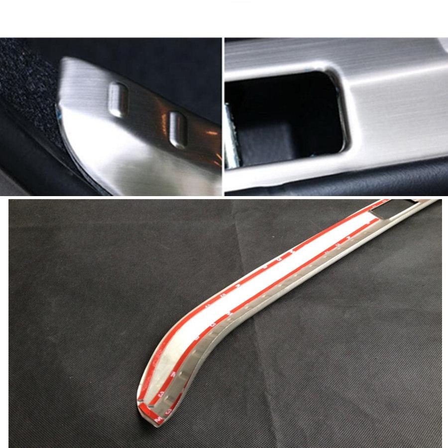 toyota corolla e170 edelstahl ladekantenschutz abkantung stosstange schutz 2