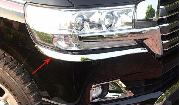 toyota land cruiser j200 chrom licht leuchte scheinwerfer vorne leiste abdeckung