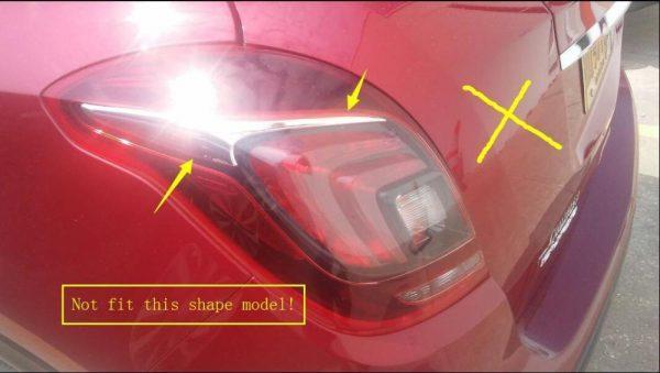 opel mokka chrom abdeckung hinteres licht rueckleuchte hecklicht