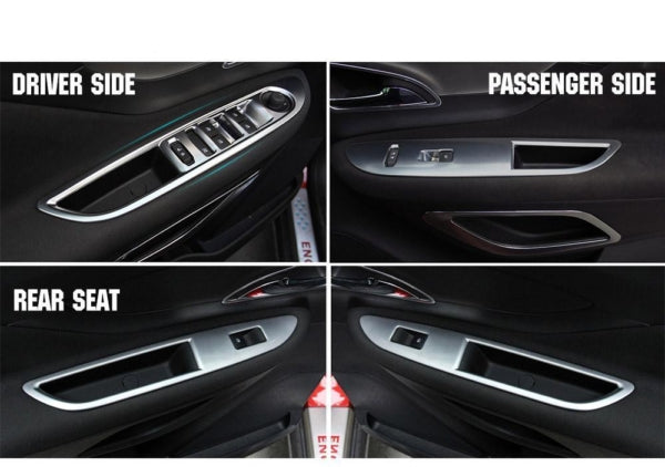 opel mokka chrom abdeckung fenster heber schalter taster rahmen