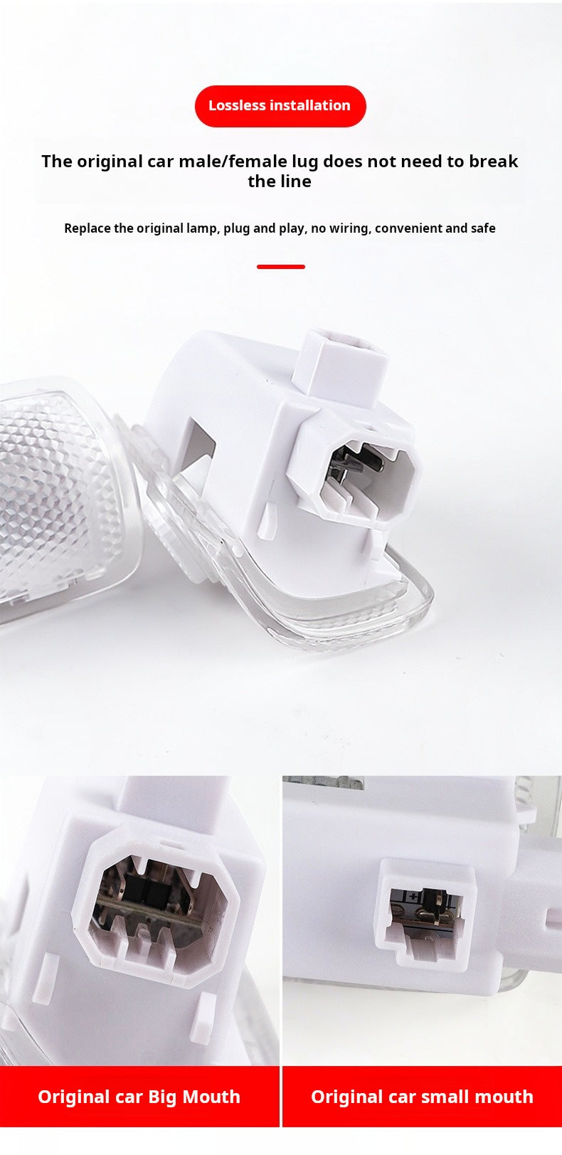 2Pc for Toyota Car Door LED Logo Decorative Lamps Laser Shadow Projector Ghost Courtesy Welcome Light