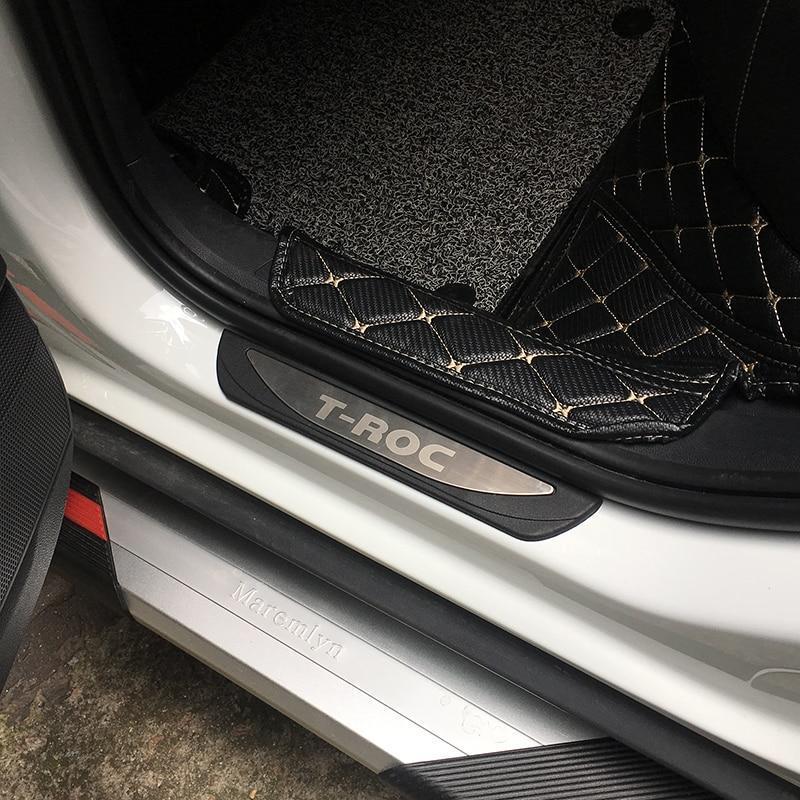 vw t roc mqb silber einstiegs leisten tuer schweller auflage abdeckung