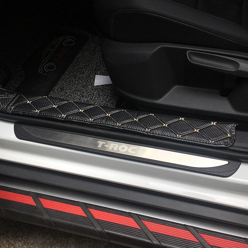 vw t roc mqb silber einstiegs leisten tuer schweller auflage abdeckung