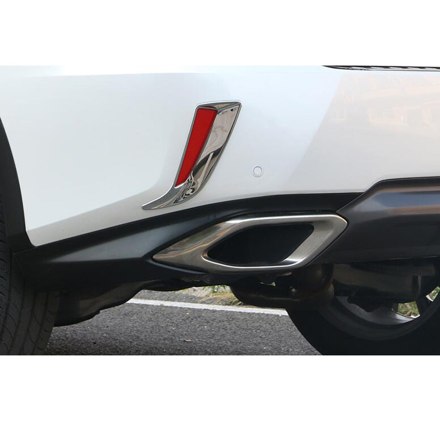 lexus rx iv chrom nebelleuchte licht hinten abdeckung rahmen