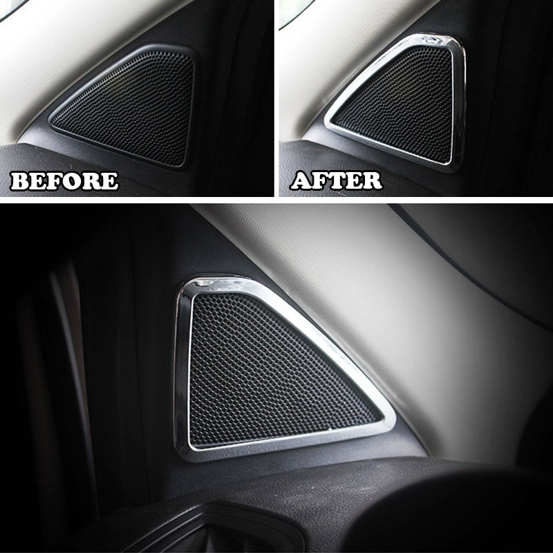 ford kuga chrom lautsprecher a saeule tuer fenster abdeckung