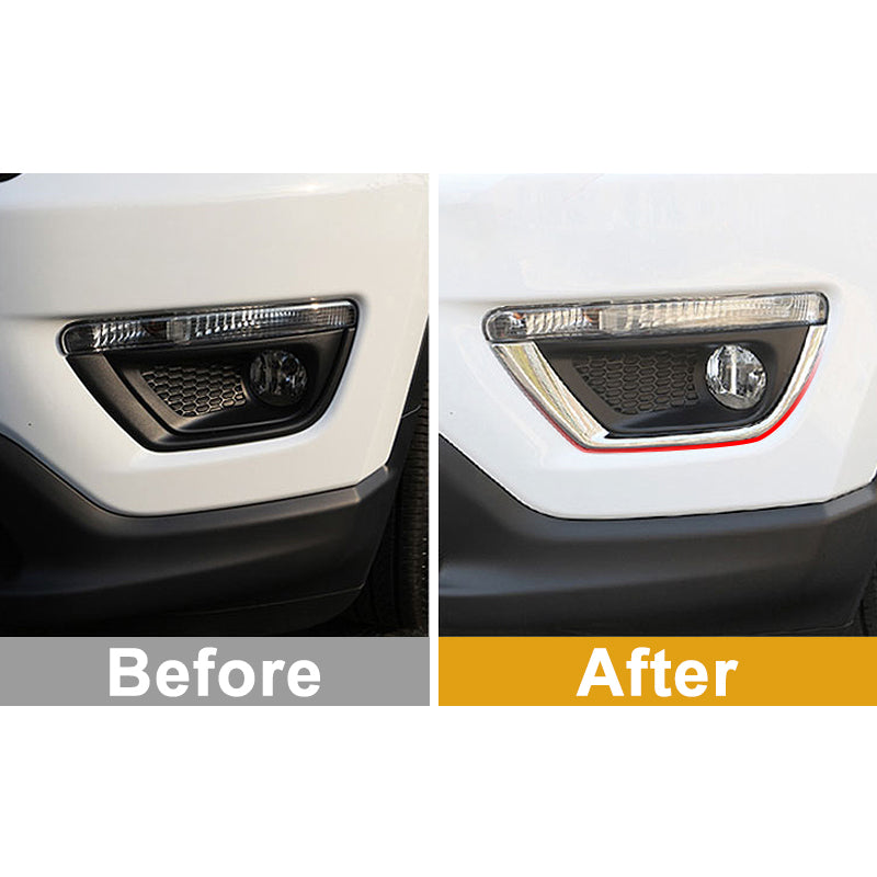 jeep compass nebelscheinwerfer licht vorne abdeckung rahmen