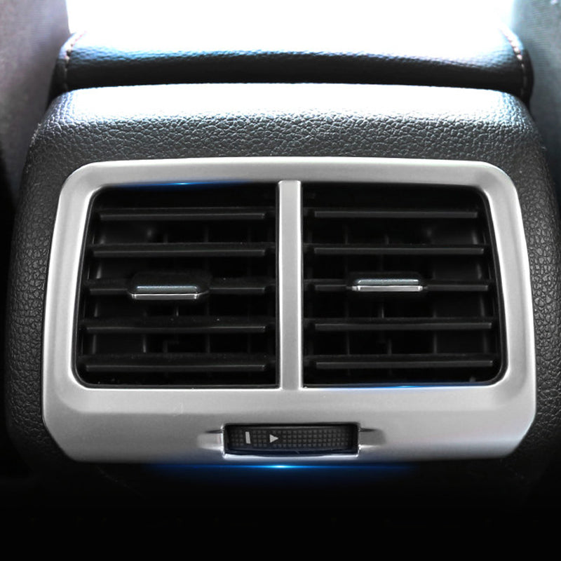 vw golf 7 variant sw chrom mittelkonsole armlehne luftduesen lueftung abdeckung rahmen