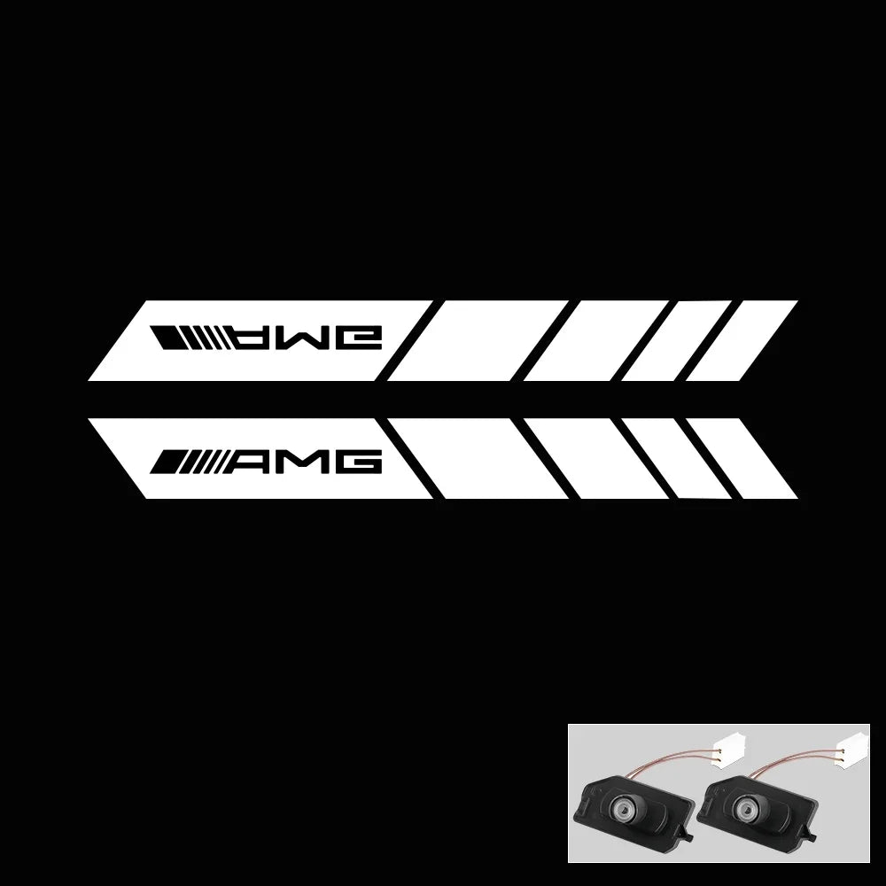 Car Dynamic Rearview Mirror Carpet Light Angel Wings Welcome Light Led For Mercedes benz W177 W247 W205 W222 GLA GLB GLC GLS EQC