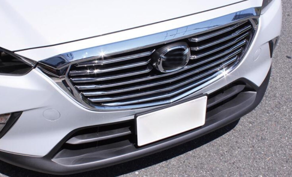 mazda cx3 chrom kuhlergrill gitter leiste abdeckung