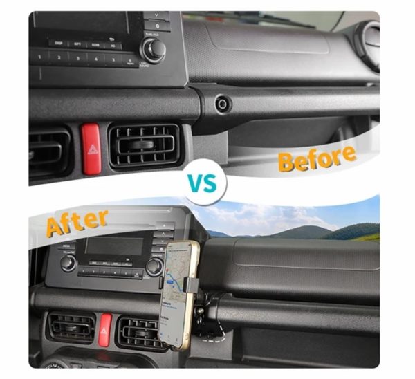 suzuki jimny 4 handyhalterung mobiltelefon staender halterung