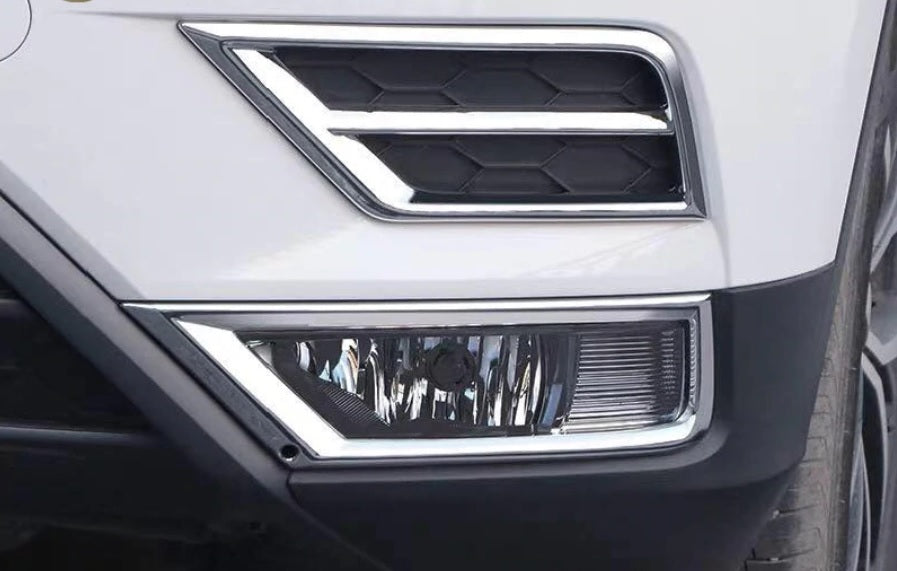 vw tiguan mqb chrom nebelscheinwerfer licht abdeckung rahmen vorne