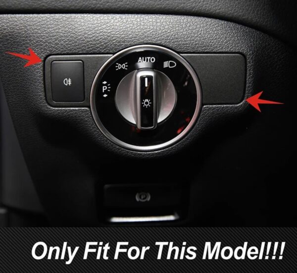 mercedes a b cla e gla gle glk gls armaturenbrett licht schalter abdeckung rahmen