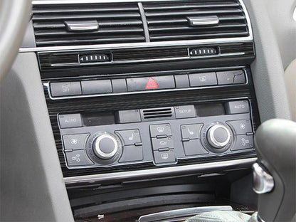 audi a6 c6 edelstahl mittelkonsole ac steuerung radio knopf abdeckung