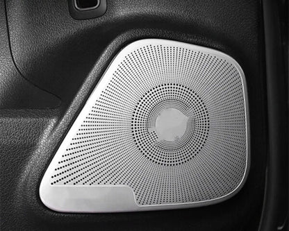 mercedes a w177 cla c118 edelstahl tuer lautsprecher a saeule abdeckung