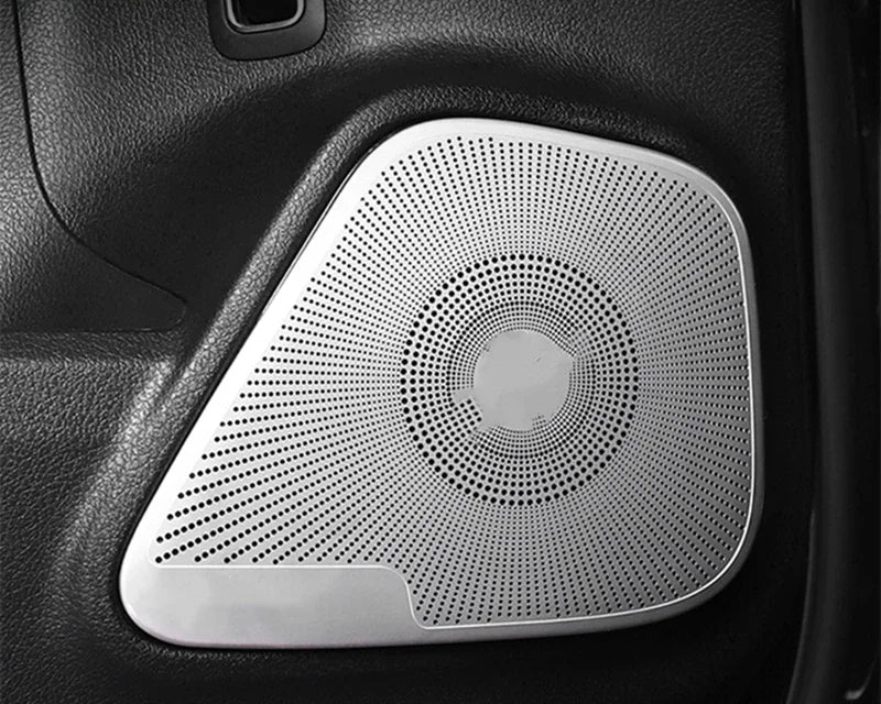 mercedes a w177 cla c118 edelstahl tuer lautsprecher a saeule abdeckung