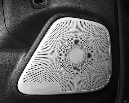 mercedes a w177 cla c118 edelstahl tuer lautsprecher a saeule abdeckung