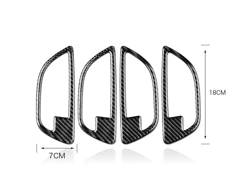 bmw 5 f10 f11 carbon tuergriff hebel innen abdeckung blende rahmen