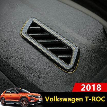 vw t roc mqb carbon armaturenbrett luftduesen lueftung abdeckung rahmen