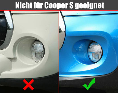 mini hatch cooper chrom nebelscheinwerfer licht abdeckung rahmen vorne