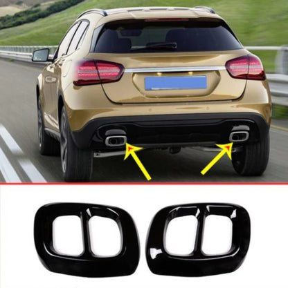 mercedes gla x156 edelstahl auspuff blende endrohr schalldaempfer abdeckung