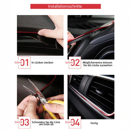 5m auto styling streifen innenraum dekoration linie band
