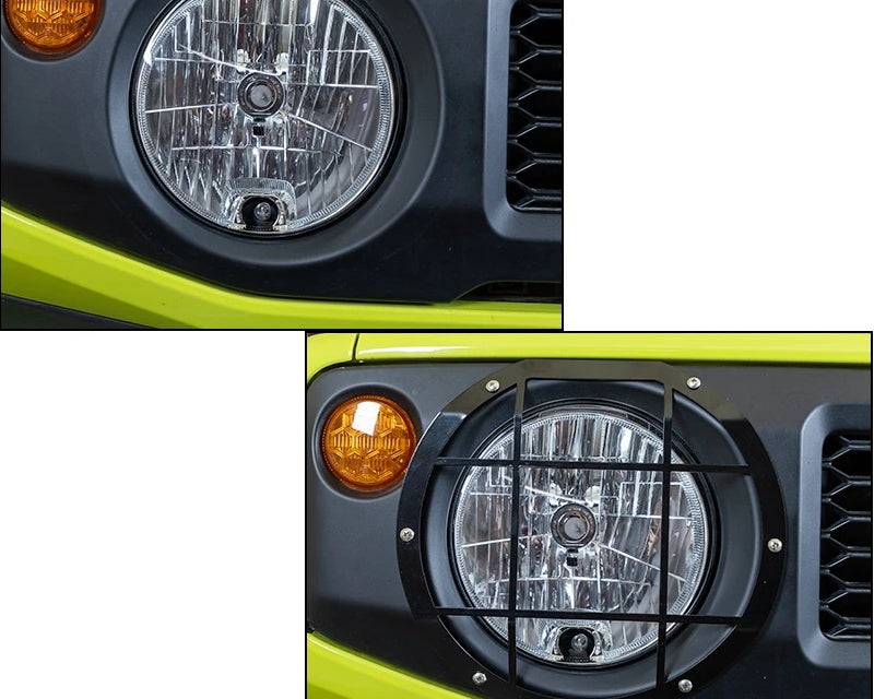 suzuki jimny 4 licht leuchte scheinwerfer vorne ringe abdeckung